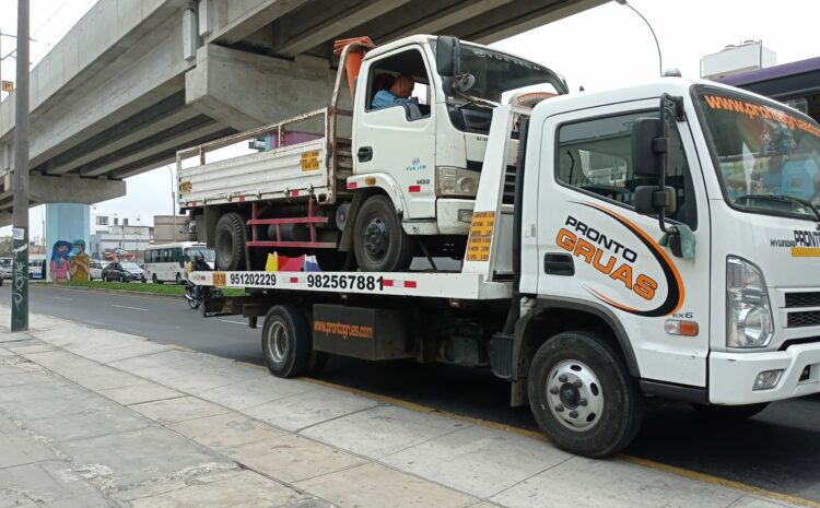 Grúa para camiones, asistencia las 24 horas del día